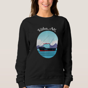 Camiseta Pescador de embarcações de pesca Sitka Alaska