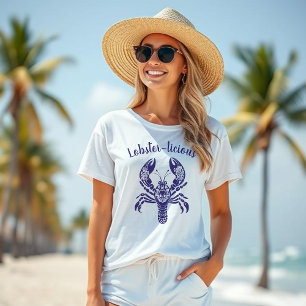 Camiseta Pescador de lagosta Core-Havaí-Tropical-