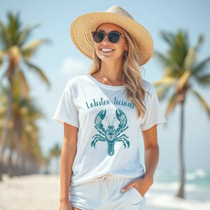 Camiseta Pescador de lagosta Core-Havaí-Tropical-