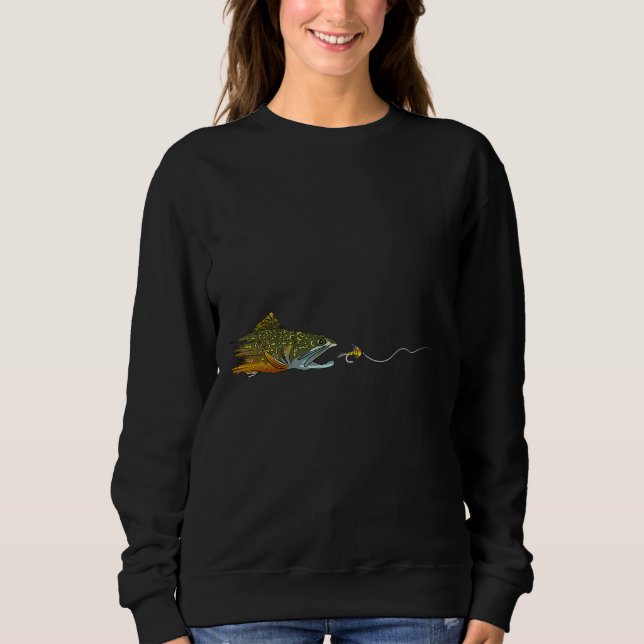 Camiseta Pescador de mosca-frade-fralda-de-fralda-seca (Frente)