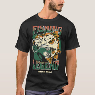 Camiseta Pescador De Pernas De Pesca Desde 1946 O