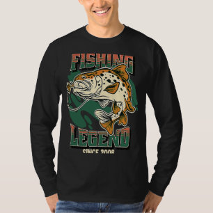 Camiseta Pescador De Pernas De Pesca Desde 2008
