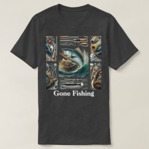 Camiseta Pescador de pesca abandonado, camisa-T