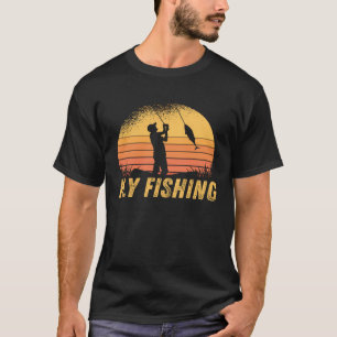 Camiseta Pescador de pesca com mosca vintage