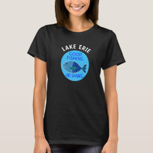 Camiseta Pescador de pesca de barco do Lago Erie