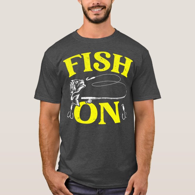 Camiseta Pescador de pesca de galinha (Frente)