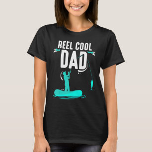 Camiseta Pescador de pesca de Pai Legal da rola, pesca e pe