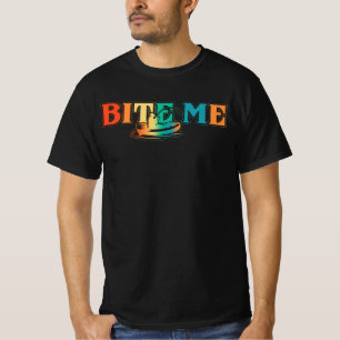Camiseta Pescador de pesca me morde peixe engraçado gato pe