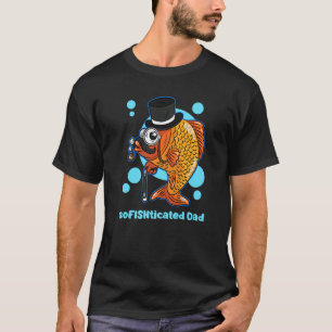 Camiseta Pescador de Piada de Pai Sofisticado de Mens, Padr