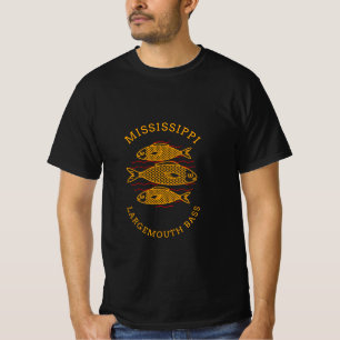 CAMISETA PESCADOR DE ROBALO-DE-MOCA-MISSISSÍPI