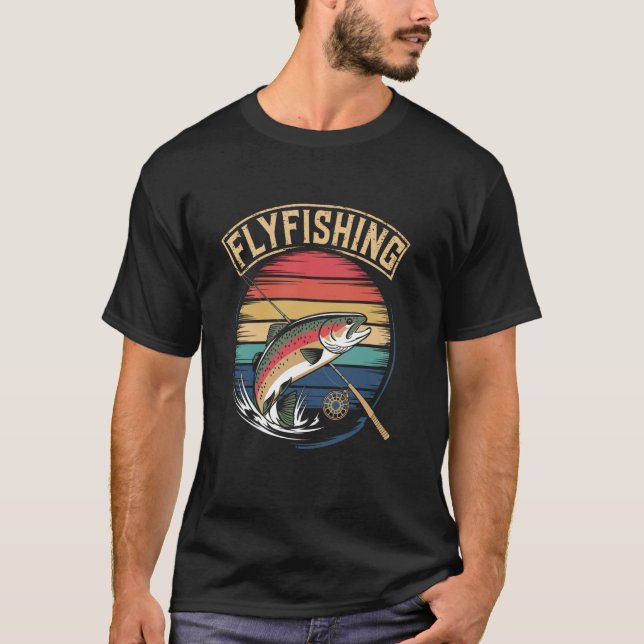 Camiseta Pescador de Truta com Mosca (Frente)