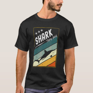 Camiseta Pescador de Tubarão Blacktip Retro Viciados em Pes