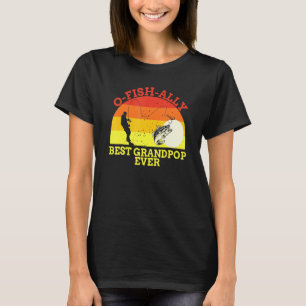 Camiseta Pescador de vovô pescador melhor Pai de sempre