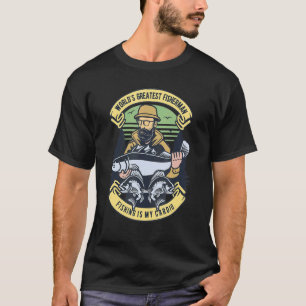 Camiseta Pescador Debaixo Da Água