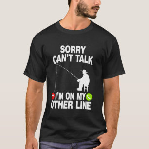 Camiseta Pescador Divertido de Pesca Desculpe Não Posso Fal