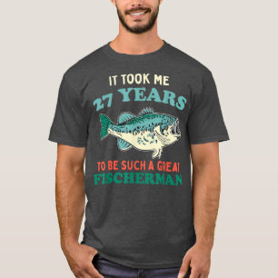Camiseta Pescador do Partido que Pescava Peixes-Anglas 27.o