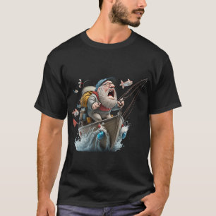 Camiseta Pescador engraçado