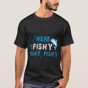 Camiseta Pescador Engraçado AquiPeixudoPeixudoPeixudo Pesca