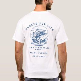 Camiseta Pescador Engraçado Festa de Despedida de Solteiro