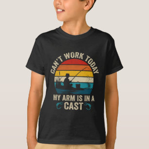 Camiseta Pescador Engraçado Não Pode Trabalhar Hoje Meu Bra