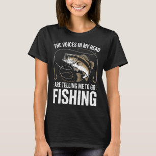 Camiseta Pescador Engraçado Pescando