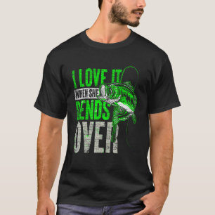 Camiseta Pescador Engraçado Piada de Homens Pesca