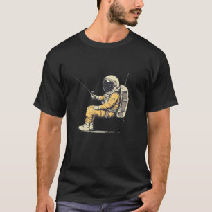 Camiseta Pescador Espacial com uma Captura Cósmica para Ast