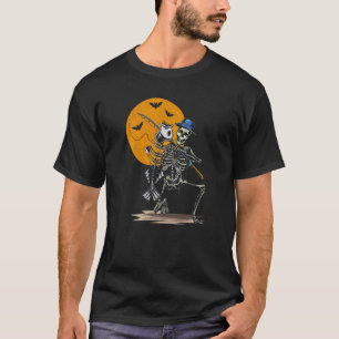 Camiseta Pescador Esqueleto Mais Provável De Levar Para Cas