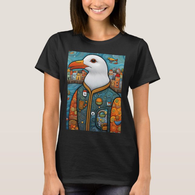 Camiseta Pescador gaivota (Frente)