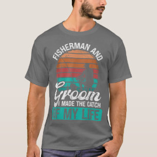 Camiseta Pescador Groom Vintage fez a captura da minha vida