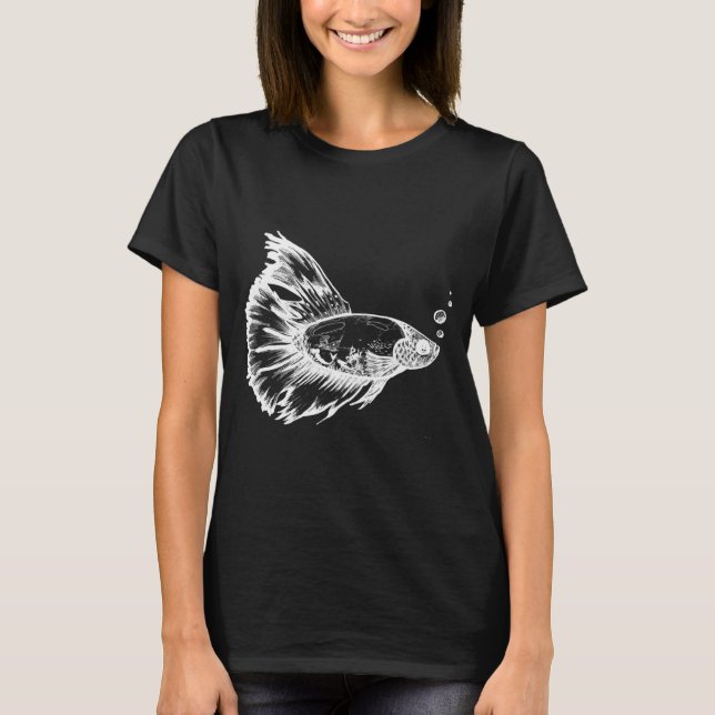 Camiseta Pescador Hipster (Frente)