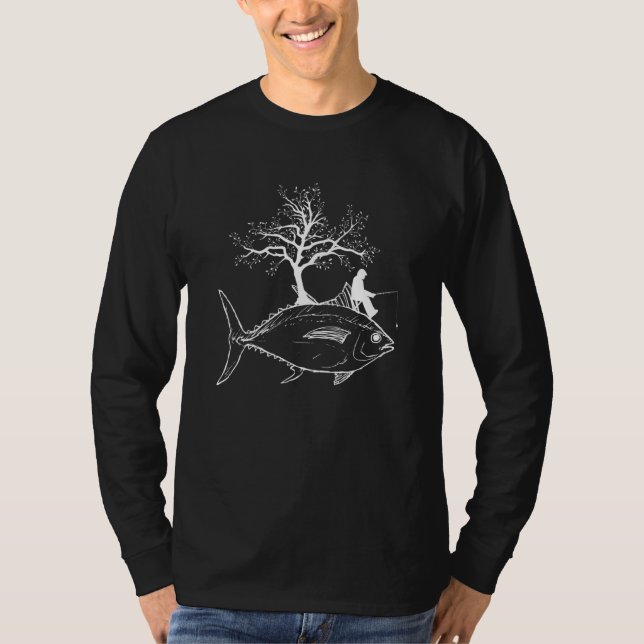 Camiseta Pescador legal Fisher Anglas Pescadora Árvore de P (Frente)