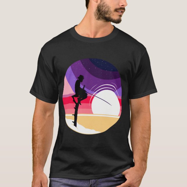 Camiseta pescador lunar (Frente)