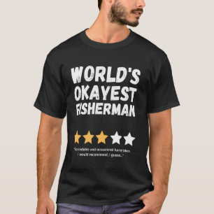 Camiseta Pescador Mais ou Menos do Mundo Piada Engraçada