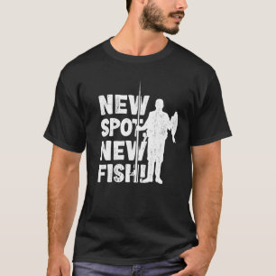 Camiseta Pescador Novo Ponto Novo Peixe Engraçado Ventilado