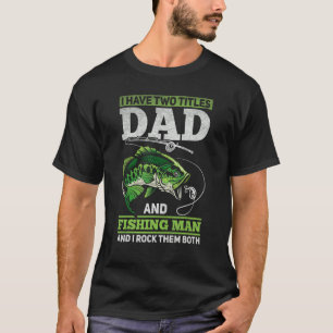 Camiseta Pescador Pai de Mens Angler Trout Pescar de Pai