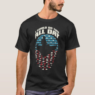 Camiseta Pescador Pai todo o dia Dia de os pais de pesca