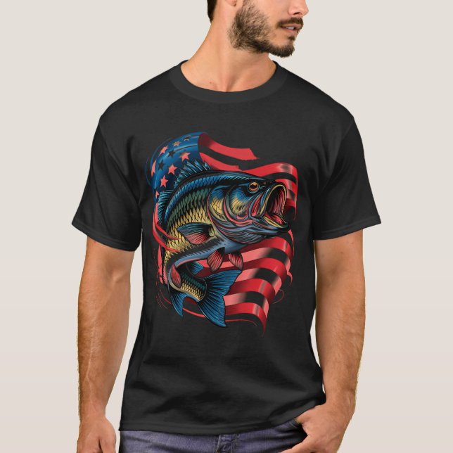 Camiseta Pescador patriota (Frente)