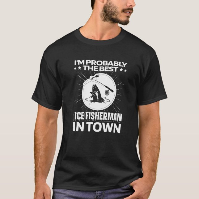 Camiseta Pescador  Pesca no Gelo (Frente)
