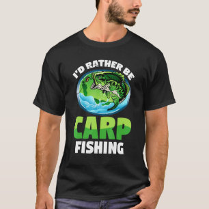 Camiseta Pescador Pescando Eu Preferiria Estar Pescando Ca