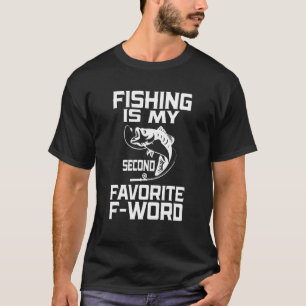 Camiseta Pescador Pescar É Minha Segunda Palavra Favorita P