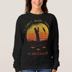 Camiseta Pescador que não posso trabalhar hoje, meu braço e