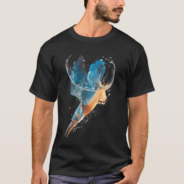 Camiseta Pescador-real mergulho (Frente)
