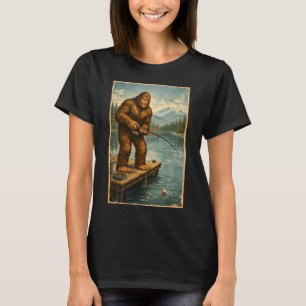 Camiseta Pescador Solitário do Lago da Montanha