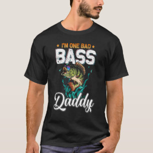 Camiseta Pescador, sou um Pai de Bass Mau, pescando pai
