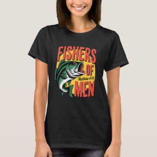 Camiseta Pescadores Cristãos de Homens Mateus 4 19 Verso
