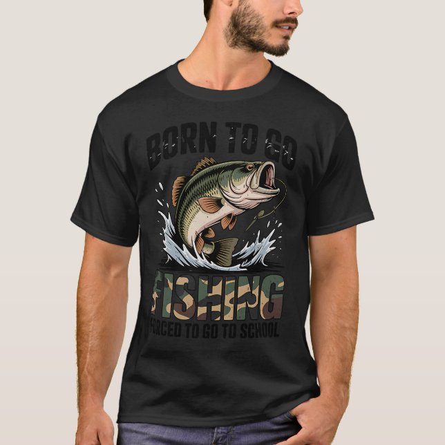Camiseta Pescadores de Crappie Pescando Este É Meu Pesqueir (Frente)