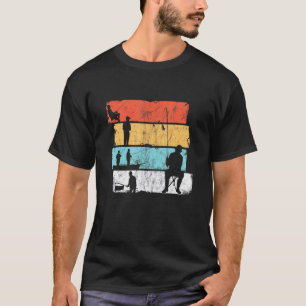 Camiseta Pescadores De Estilo Retro Pesca Rod Lucky Pesca P
