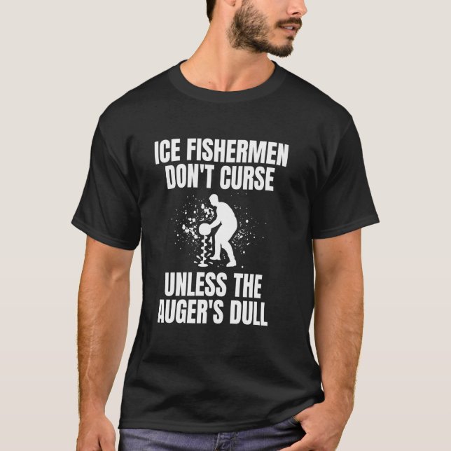 Camiseta Pescadores de Gelo Não Maldizem a Pesca no Gelo (Frente)