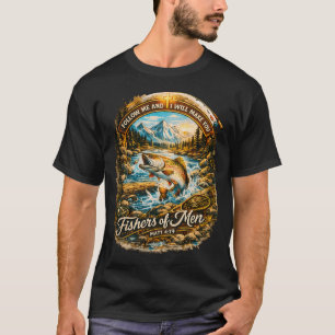 Camiseta Pescadores de Homens Mateus 4:19 Pesca Cristã